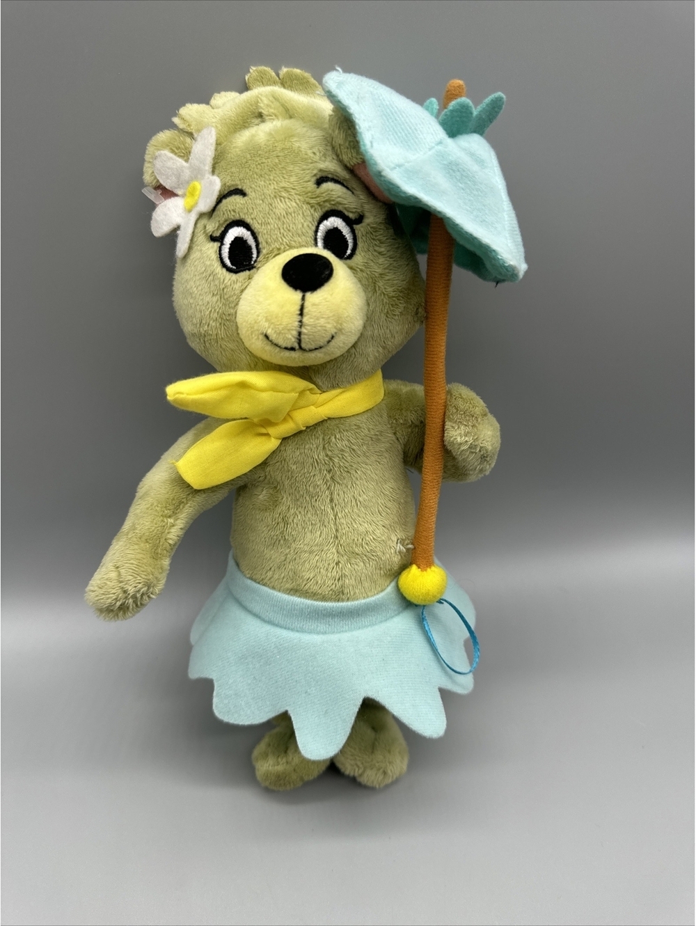 Yogi Bear CINDY Plush Girl Blue Umbrella 10.5” Stuffed Hanna Barbera Collectible